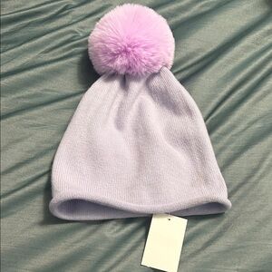 NEW 🆕 Norla Canada Women’s Lilac Pom-Pom Beanie Handmade in Canada one size